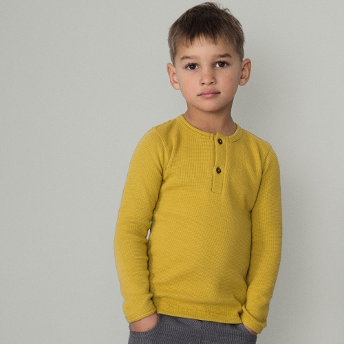Children's Waffle Long Sleeved Top Children's Waffle Long Sleeved Top