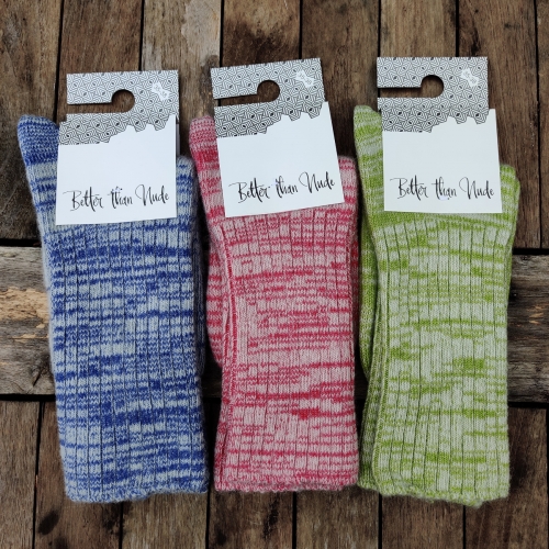 Women's Organic Cotton and Organic Wool Socks