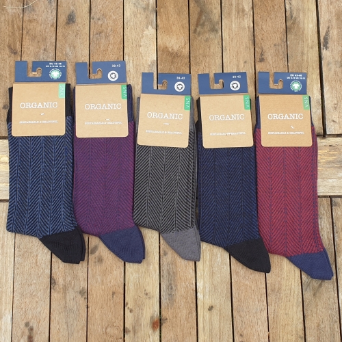 Men's Organic Cotton Herringbone Socks