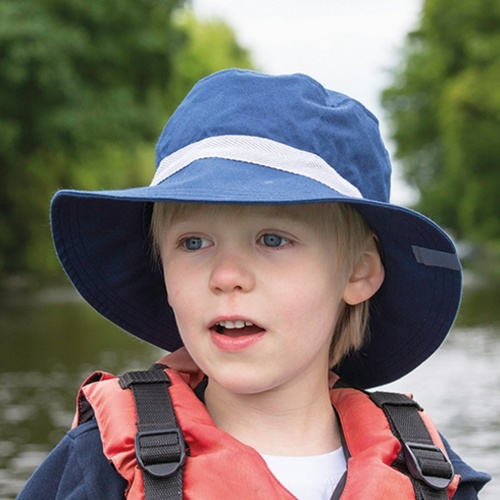 Broad-brimmed Olaf Sun Hat in Organic Cotton (UV)