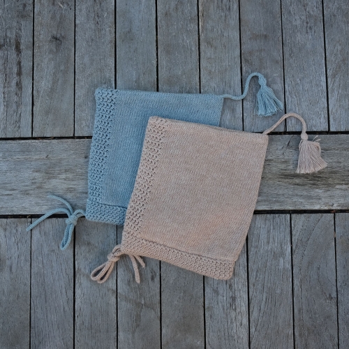 Baby Tassel Hat In Organic Cotton & Silk Blend Baby Tassel Hat In Organic Cotton & Silk Blend