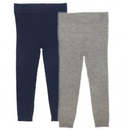 Extra-fine 100% Merino wool kids leggings by FUB