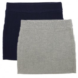 100% Wool Skirt for Girls by FUB in Navy and Grey