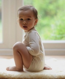 All-silk Long-Sleeved Baby-body