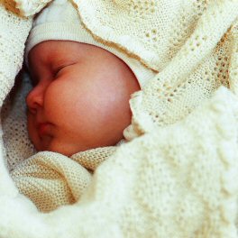 Organic Merino Wool Baby Blanket by Disana