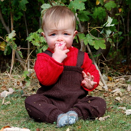 Disana Merino wool dungarees and jumper