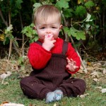 Disana organic Merino wool dungarees and jumper