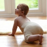 Disana's knitted organic wool nappy cover - lanolise with lanolin