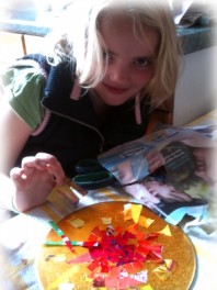 Midsummer Sun Mosaic - Craft Ideas for Celebrating Midsummer with Children