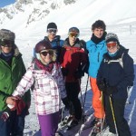 Skiing Skiing with Merino base layers